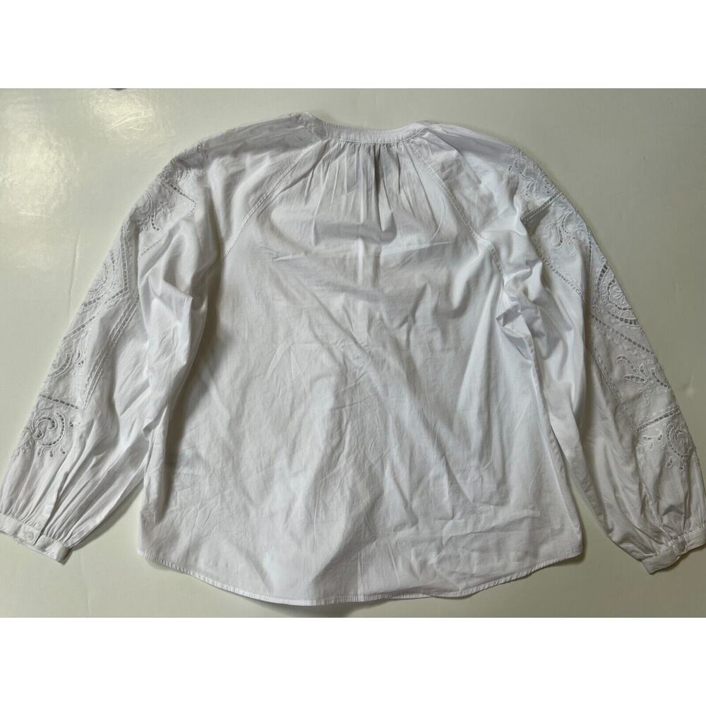 Lauren Ralph Lauren White Button Front Shirt Blouse Size L NWT - Picture 2 of 12